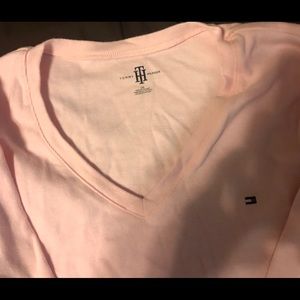 Pink Tommy Hilfiger long sleeve T Shirt